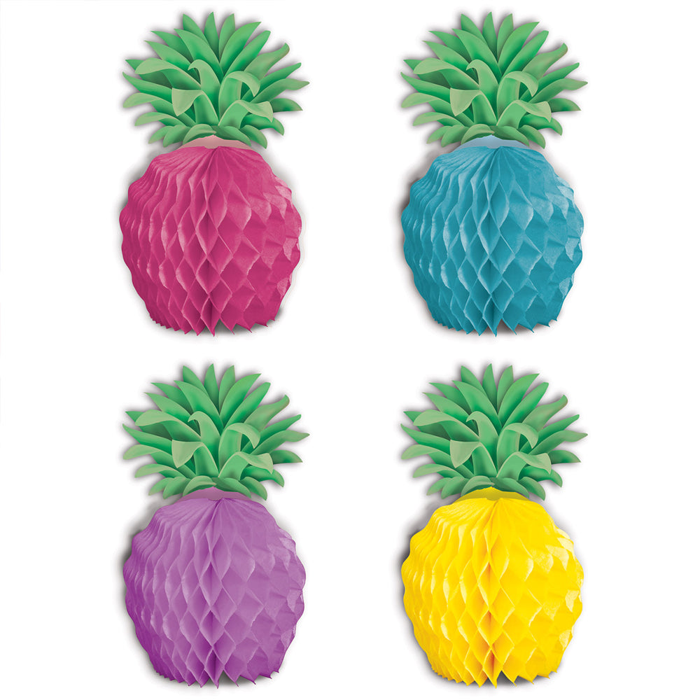 Mini Pineapple Table Centerpieces - 13cm - Pack of 8