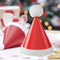 Mini Christmas Santa Pom Pom Cone Hats - Pack of 8
