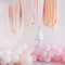 Blush and Rose Gold Ceiling Streamers Decoration Kit