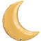 Gold Crescent Moon Shape Foil Balloon - 35