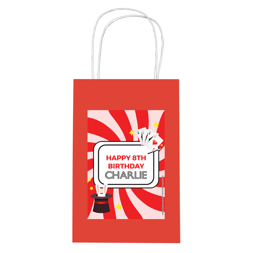 Personalised Magic Paper Party Bags - Pack of 12