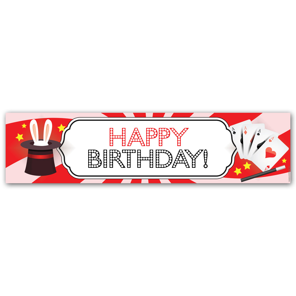 Magic Happy Birthday Wall Banner Decoration - 1.2m