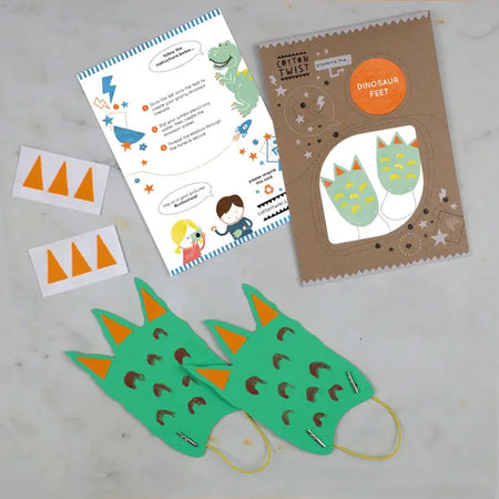 Make Your Own Dinosaur Feet - Plastic Free