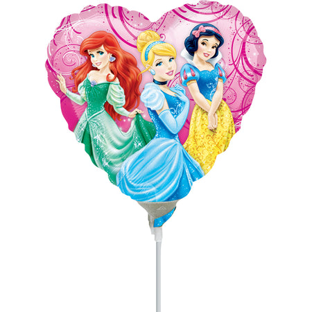 Disney Princess Mini Heart Foil Balloon Front