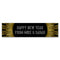 New Year's Eve Gold Personalised Banner Decoration - 1.2m