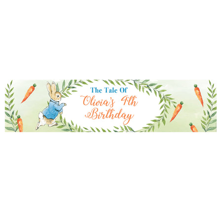 Peter Rabbit Personalised Banner Decoration - 1.2m