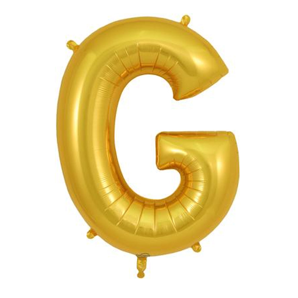 Gold Letter G Foil Balloon - 34"