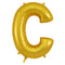 Gold Letter C Foil Balloon - 34