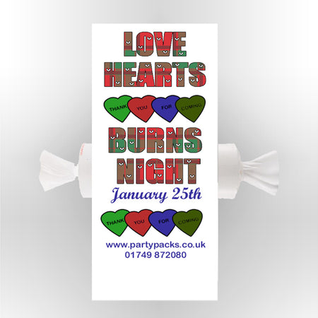 Burns Night Themed Love Heart Sweets- Pack of 30