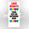 Custom Design Love Hearts- Pack Of 30