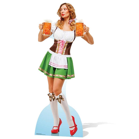 Oktoberfest Beer Babe Lifesize Cardboard Cutout - 1.82m