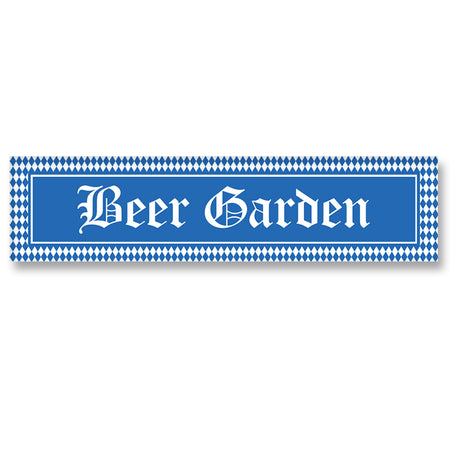 Oktoberfest Beer Garden Sign Banner - 1.2m