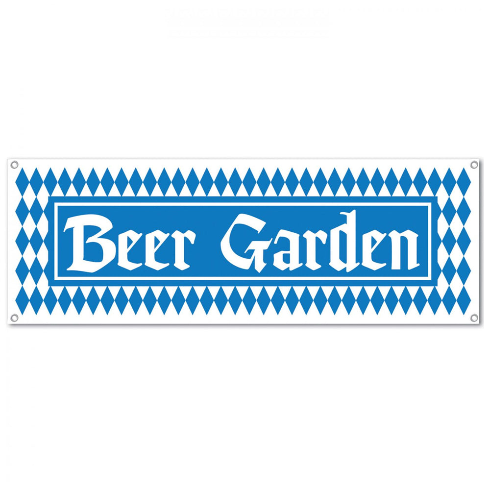 Oktoberfest Beer Garden PVC Sign Banner - 1.52m