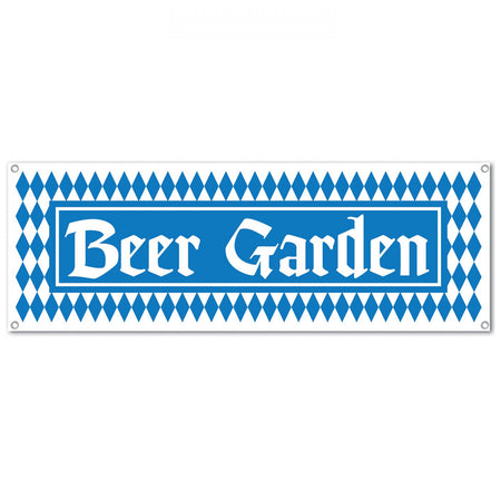 Oktoberfest Beer Garden PVC Sign Banner - 1.52m