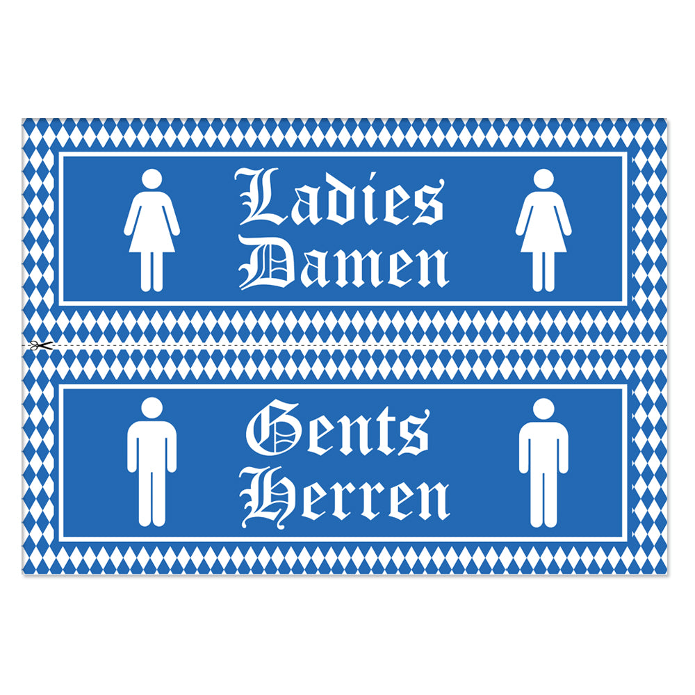 Oktoberfest Toilet Signs - Ladies & Gents