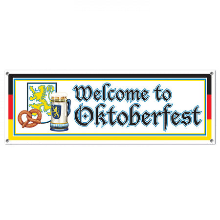 Welcome to Oktoberfest PVC Sign Banner - 1.52m