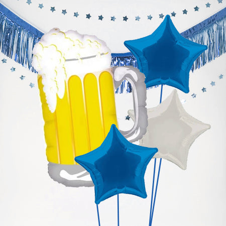 Inflated Beer Mug Celebration Balloon Bundle in a Box