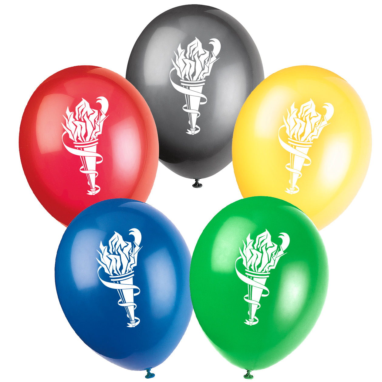 Assorted Colour Olympics Balloons - 10" - Pack of 10