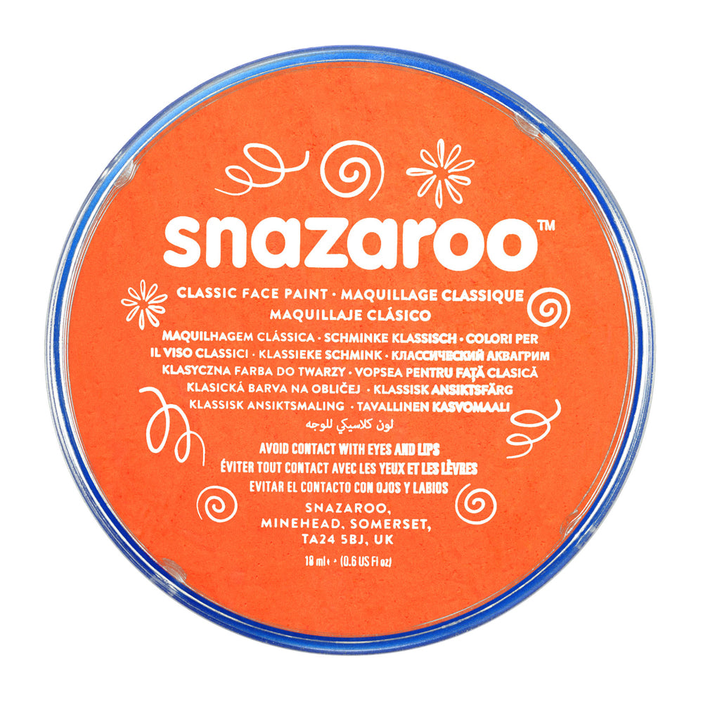 Snazaroo 18ml Orange Face Paint