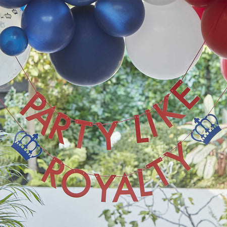Party Like Royalty Letter Banner - 1.8m