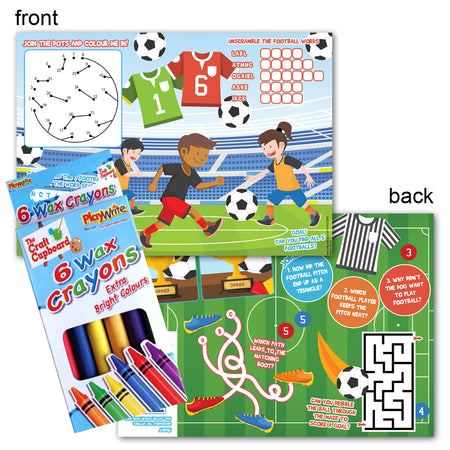 Football Colouring Activity Pack - Pack of 100