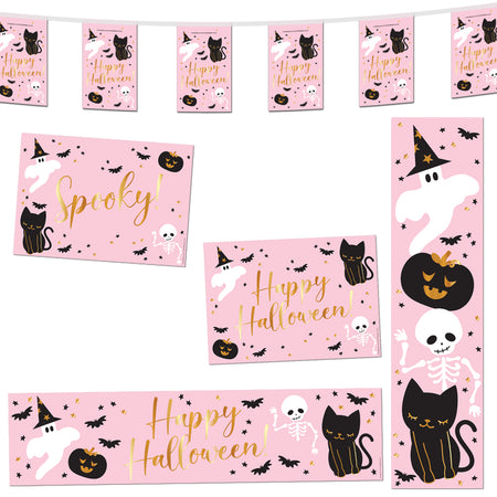 Pink Halloween Decoration Party Pack