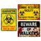 Zombie Signs Halloween Poster Decorations - A3 - Pack of 3