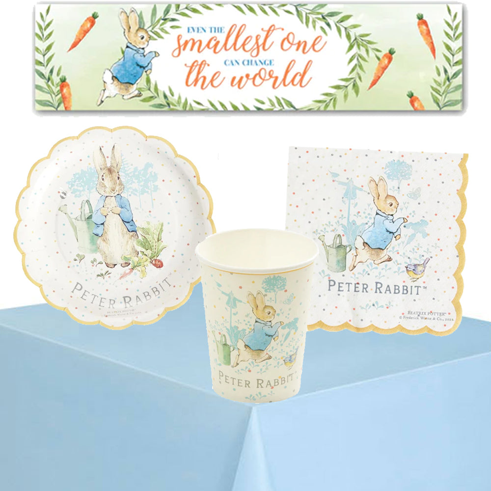 Peter Rabbit Tableware Pack for 8 with FREE Banner!