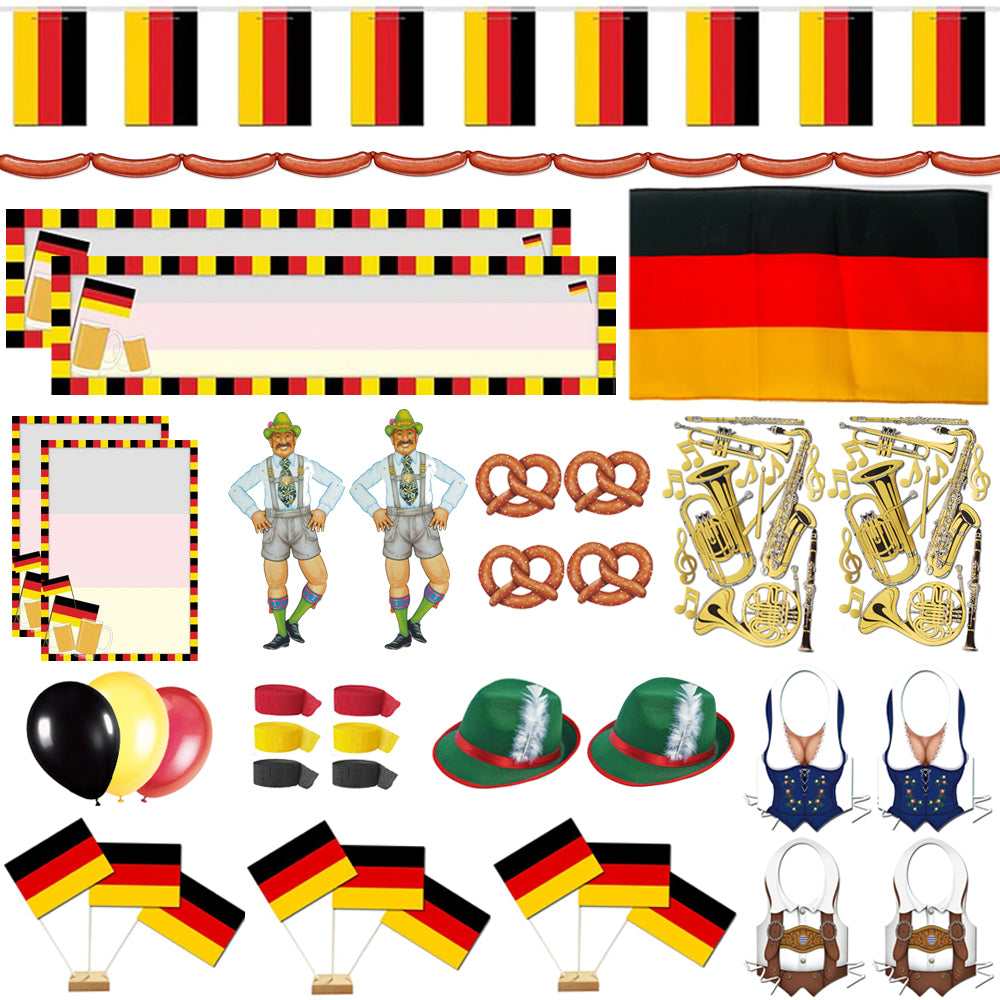 Large German Decoration & Novelty Party Pack