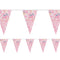 Pastel Pink Floral Fabric Bunting - 3.3m