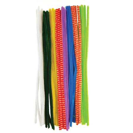 Bright Colour Pipe Cleaners Craft Kit- 30cm - Pack of 30