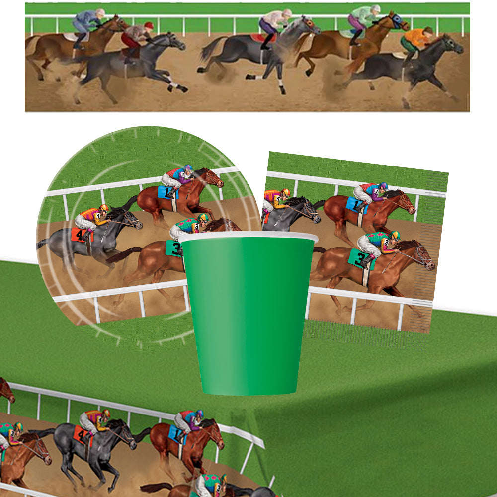 Horse Racing Tableware Pack for 8 with FREE Banner!