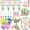 70th Rainbow Birthday Decoration Pack