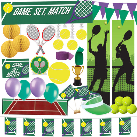 Large Tennis Wimbledon Party Decoration Pack