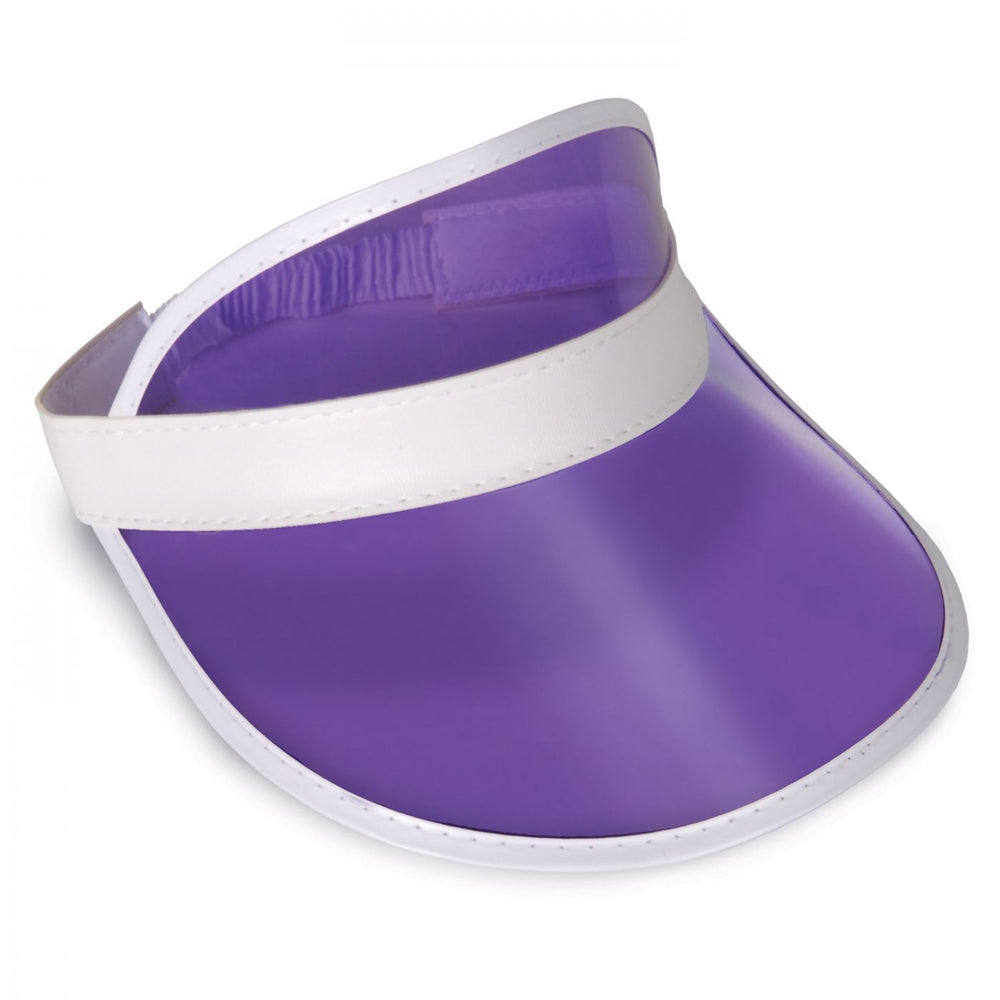 Clear Purple Plastic Sun Visor