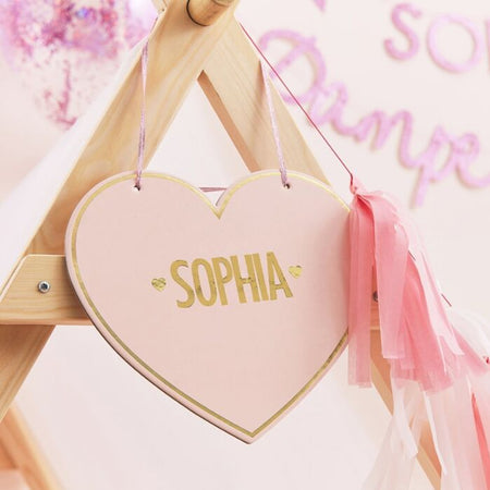 Personalised Sleepover Tent Name Signs - Pack of 4