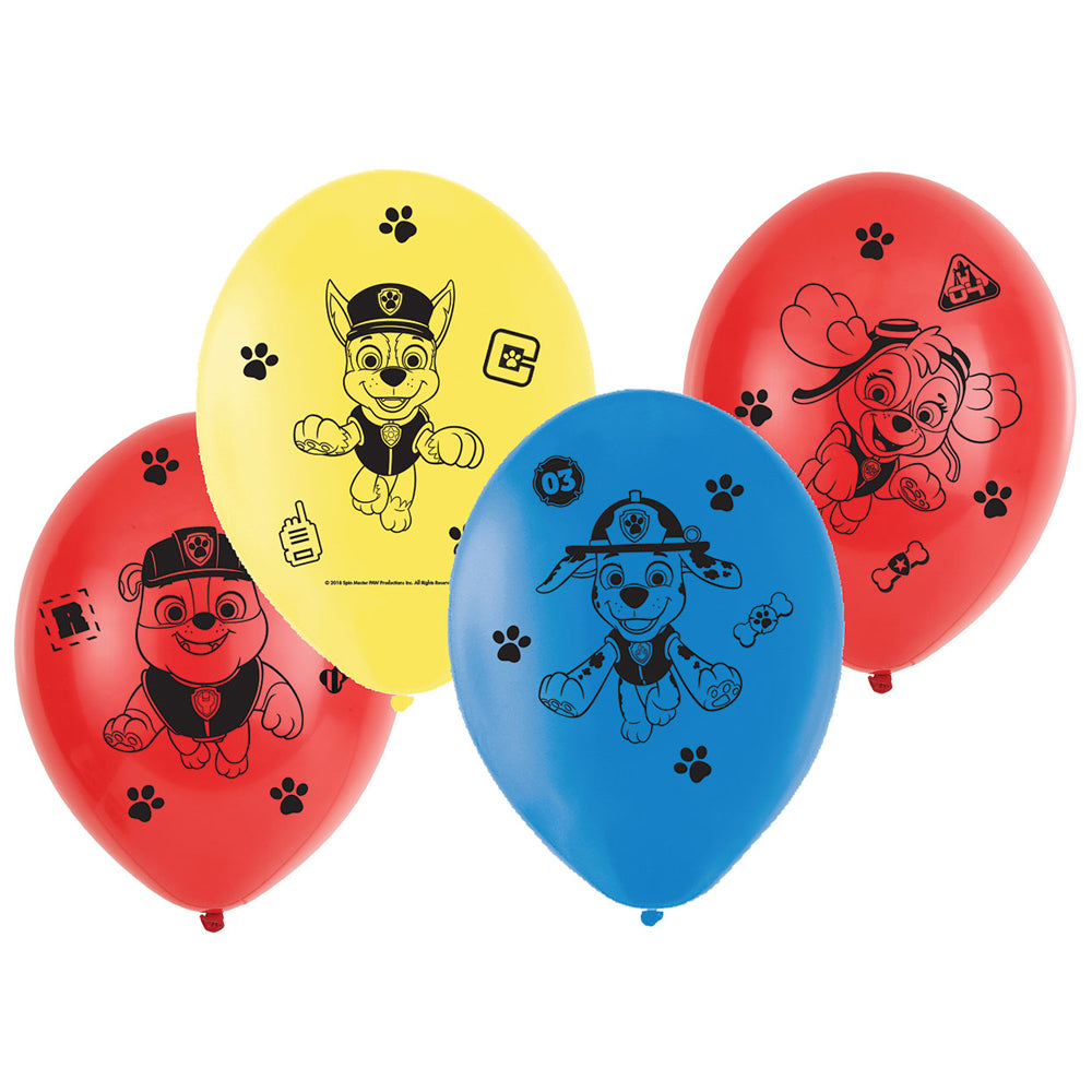 Paw Patrol Latex Balloons - Pack of 6