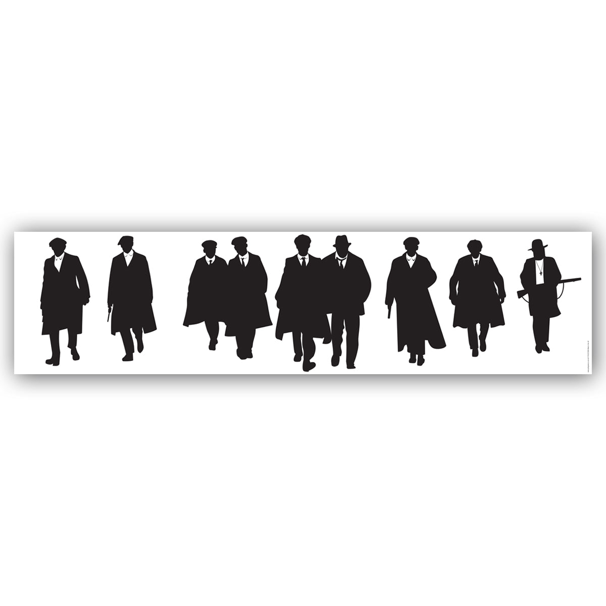 Peaky Blinders  Gangsters Silhouettes Banner Decoration