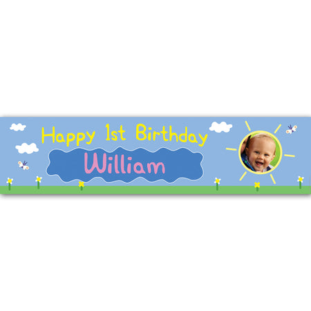 Muddy Pig Personalised Photo Banner - 1.2m