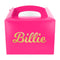 Personalised Name Party Box Pink with Gold Text - 175ml - Each