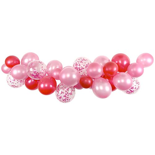 Pink Mix Balloon Arch DIY Kit - 29 Balloons - 2.5m