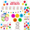 Rainbow Balloons Happy 8th Birthday Decoration Pack