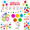 Rainbow Balloons Happy 9th Birthday Decoration Pack