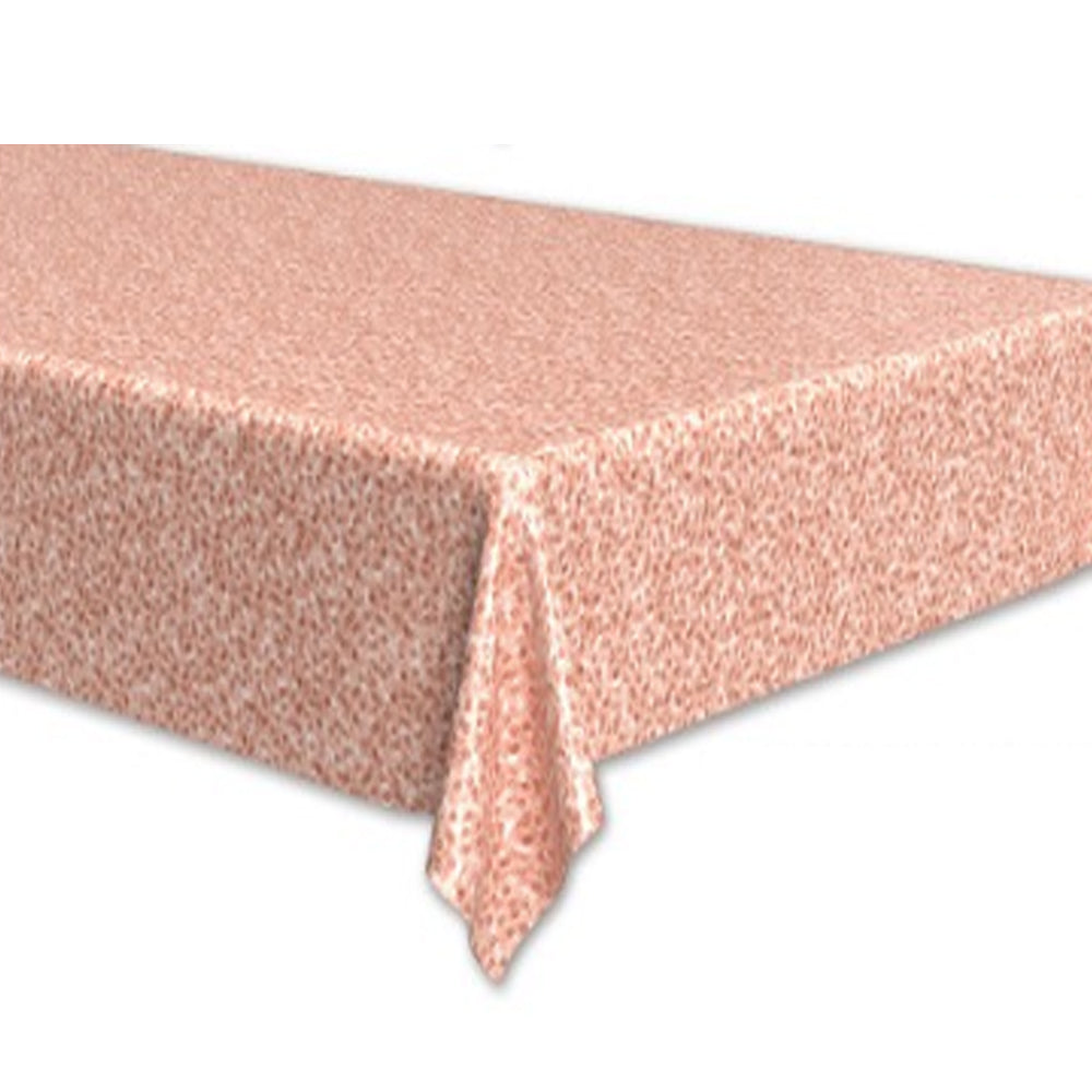 Rose Gold Sequin Effect Printed Table Cover - 137cm x 274cm