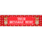 Rudolph Christmas Personalised Banner - 1.2m