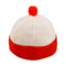 Red and White Bobble Hat