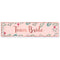 Team Bride Rose Gold Floral Hen Party Banner - 1.2m