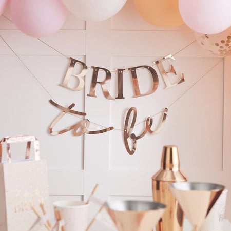 Rose Gold Bride To Be Bunting - 1.5m