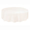 Ivory (Vanilla Cream) Round Plastic Tablecloth 2.13m