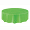 Lime Green Round Plastic Tablecloth 2.13m